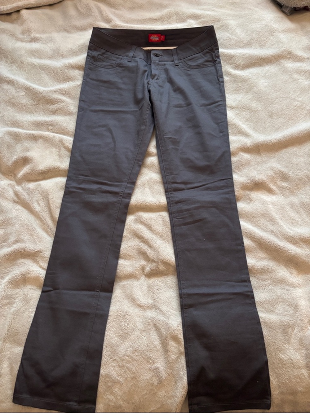 Dickies Women's Flare Jeans in Dark Gray